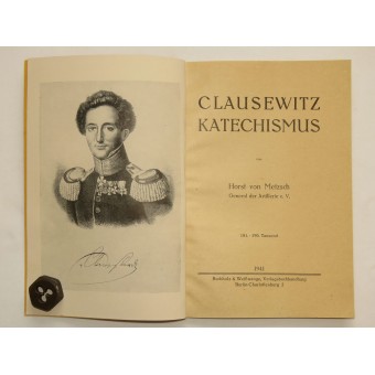 Historisk broschyr Clausewitz Katechismus. Espenlaub militaria